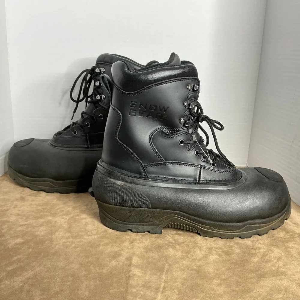 Exclusive Snow Gear Chet's Safety Work Boots Men's 11 Leather ASTM‎ EH Winter